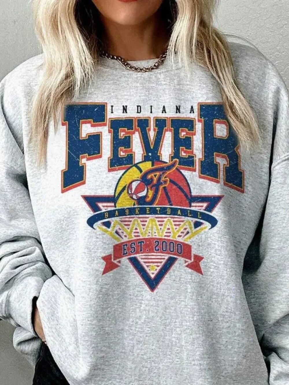 Indiana Fever WNBA Basketball Sweatshirt